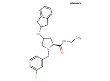 (4R)-1-(3-chlorobenzyl)-4-(2,3-dihydro-1H-inden-2-ylamino)-N-ethyl-L-prolinamide