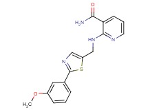 2-({[2-(3-methoxyphenyl)-1,3-thiazol-5-yl]methyl}amino)nicotinamide