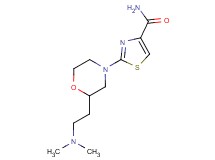 2-{2-[2-(dimethylamino)ethyl]-4-morpholinyl}-1,3-thiazole-4-carboxamide