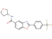 N-(tetrahydro-3-furanyl)-2-[4-(trifluoromethyl)phenyl]-1,3-benzoxazole-5-carboxamide