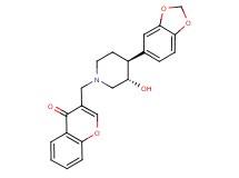 3-{[(3S*,4S*)-4-(1,3-benzodioxol-5-yl)-3-hydroxypiperidin-1-yl]methyl}-4H-chromen-4-one