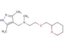 N-[(3,5-dimethyl-1H-pyrazol-4-yl)methyl]-N-methyl-2-(tetrahydro-2H-pyran-2-ylmethoxy)ethanamine trifluoroacetate