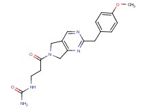 N-{3-[2-(4-methoxybenzyl)-5,7-dihydro-6H-pyrrolo[3,4-d]pyrimidin-6-yl]-3-oxopropyl}urea