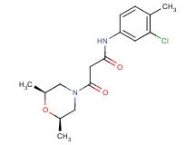 N-(3-chloro-4-methylphenyl)-3-[(2R*,6S*)-2,6-dimethylmorpholin-4-yl]-3-oxopropanamide