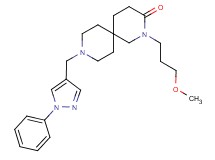 2-(3-methoxypropyl)-9-[(1-phenyl-1H-pyrazol-4-yl)methyl]-2,9-diazaspiro[5.5]undecan-3-one