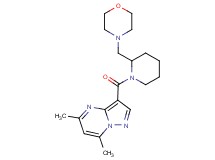 5,7-dimethyl-3-{[2-(4-morpholinylmethyl)-1-piperidinyl]carbonyl}pyrazolo[1,5-a]pyrimidine