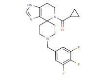 5-(cyclopropylcarbonyl)-1'-(3,4,5-trifluorobenzyl)-1,5,6,7-tetrahydrospiro[imidazo[4,5-c]pyridine-4,4'-piperidine]