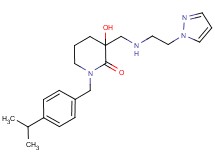 3-hydroxy-1-(4-isopropylbenzyl)-3-({[2-(1H-pyrazol-1-yl)ethyl]amino}methyl)piperidin-2-one