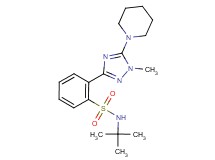 N-(tert-butyl)-2-(1-methyl-5-piperidin-1-yl-1H-1,2,4-triazol-3-yl)benzenesulfonamide