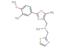 1-[2-(4-methoxy-3-methylphenyl)-5-methyl-1,3-oxazol-4-yl]-N-methyl-N-(1,3-thiazol-2-ylmethyl)methanamine