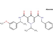 N-benzyl-1-isopropyl-N'-[(1R)-1-(3-methoxyphenyl)ethyl]-4-oxo-1,4-dihydro-3,5-pyridinedicarboxamide