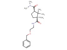 (1S*,3R*)-N~1~-[2-(benzyloxy)ethyl]-N~3~,N~3~,1,2,2-pentamethyl-1,3-cyclopentanedicarboxamide