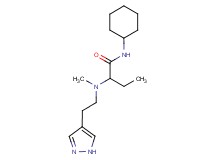 N-cyclohexyl-2-{methyl[2-(1H-pyrazol-4-yl)ethyl]amino}butanamide