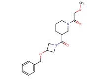 3-{[3-(benzyloxy)-1-azetidinyl]carbonyl}-1-(methoxyacetyl)piperidine