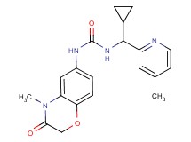 N-[cyclopropyl(4-methylpyridin-2-yl)methyl]-N'-(4-methyl-3-oxo-3,4-dihydro-2H-1,4-benzoxazin-6-yl)urea