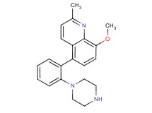 8-methoxy-2-methyl-5-(2-piperazin-1-ylphenyl)quinoline