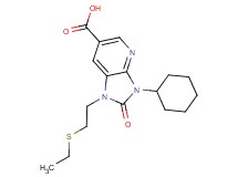 3-cyclohexyl-1-[2-(ethylthio)ethyl]-2-oxo-2,3-dihydro-1H-imidazo[4,5-b]pyridine-6-carboxylic acid