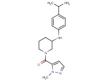 N-(4-isopropylphenyl)-1-[(1-methyl-1H-pyrazol-5-yl)carbonyl]-3-piperidinamine