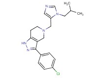 3-(4-chlorophenyl)-5-[(1-isobutyl-1H-imidazol-5-yl)methyl]-4,5,6,7-tetrahydro-1H-pyrazolo[4,3-c]pyridine