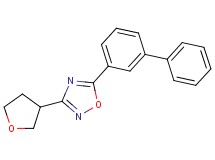 5-biphenyl-3-yl-3-(tetrahydrofuran-3-yl)-1,2,4-oxadiazole