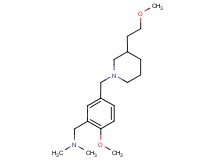(2-methoxy-5-{[3-(2-methoxyethyl)piperidin-1-yl]methyl}benzyl)dimethylamine