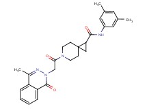 N-(3,5-dimethylphenyl)-6-[(4-methyl-1-oxo-2(1H)-phthalazinyl)acetyl]-6-azaspiro[2.5]octane-1-carboxamide