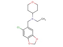 N-[(6-chloro-1,3-benzodioxol-5-yl)methyl]-N-ethyltetrahydro-2H-pyran-4-amine