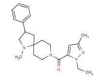 8-[(1-ethyl-3-methyl-1H-pyrazol-5-yl)carbonyl]-1-methyl-3-phenyl-1,8-diazaspiro[4.5]decane