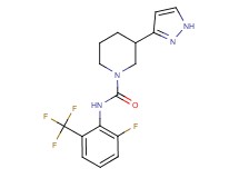 N-[2-fluoro-6-(trifluoromethyl)phenyl]-3-(1H-pyrazol-3-yl)piperidine-1-carboxamide