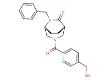 (1S*,5R*)-6-benzyl-3-[4-(hydroxymethyl)benzoyl]-3,6-diazabicyclo[3.2.2]nonan-7-one