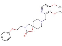 8-[(3,4-dimethoxypyridin-2-yl)methyl]-3-(2-phenoxyethyl)-1-oxa-3,8-diazaspiro[4.5]decan-2-one