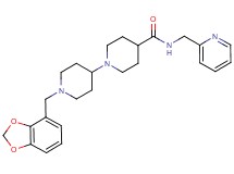 1'-(1,3-benzodioxol-4-ylmethyl)-N-(2-pyridinylmethyl)-1,4'-bipiperidine-4-carboxamide