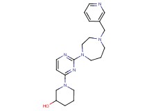1-{2-[4-(3-pyridinylmethyl)-1,4-diazepan-1-yl]-4-pyrimidinyl}-3-piperidinol
