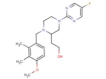 2-[4-(5-fluoro-2-pyrimidinyl)-1-(4-methoxy-2,3-dimethylbenzyl)-2-piperazinyl]ethanol
