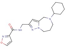 N-[(5-cyclohexyl-5,6,7,8-tetrahydro-4H-pyrazolo[1,5-a][1,4]diazepin-2-yl)methyl]isoxazole-3-carboxamide