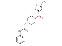 2-{4-[(5-methylisoxazol-3-yl)carbonyl]piperazin-1-yl}-N-pyridin-3-ylacetamide