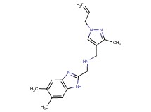 1-(1-allyl-3-methyl-1H-pyrazol-4-yl)-N-[(5,6-dimethyl-1H-benzimidazol-2-yl)methyl]methanamine