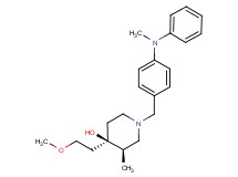 (3R*,4R*)-4-(2-methoxyethyl)-3-methyl-1-{4-[methyl(phenyl)amino]benzyl}piperidin-4-ol