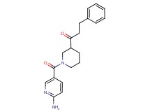 1-{1-[(6-amino-3-pyridinyl)carbonyl]-3-piperidinyl}-3-phenyl-1-propanone