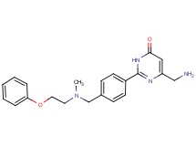 6-(aminomethyl)-2-(4-{[methyl(2-phenoxyethyl)amino]methyl}phenyl)-4(3H)-pyrimidinone bis(trifluoroacetate)