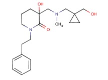 3-hydroxy-3-{[{[1-(hydroxymethyl)cyclopropyl]methyl}(methyl)amino]methyl}-1-(2-phenylethyl)piperidin-2-one
