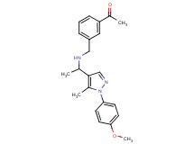 1-{3-[({1-[1-(4-methoxyphenyl)-5-methyl-1H-pyrazol-4-yl]ethyl}amino)methyl]phenyl}ethanone