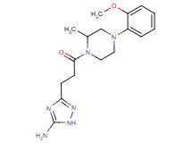 3-{3-[4-(2-methoxyphenyl)-2-methyl-1-piperazinyl]-3-oxopropyl}-1H-1,2,4-triazol-5-amine