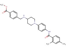 methyl 4-{[(1-{4-[(2,4-dimethylbenzoyl)amino]phenyl}-4-piperidinyl)amino]methyl}benzoate