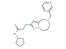 N-cyclopentyl-3-[5-(3-pyridinylmethyl)-5,6,7,8-tetrahydro-4H-pyrazolo[1,5-a][1,4]diazepin-2-yl]propanamide