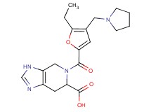 5-[5-ethyl-4-(pyrrolidin-1-ylmethyl)-2-furoyl]-4,5,6,7-tetrahydro-3H-imidazo[4,5-c]pyridine-6-carboxylic acid