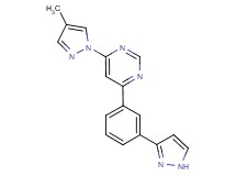 4-(4-methyl-1H-pyrazol-1-yl)-6-[3-(1H-pyrazol-3-yl)phenyl]pyrimidine