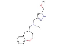 1-[5-(methoxymethyl)-1H-pyrazol-3-yl]-N-methyl-N-(2,3,4,5-tetrahydro-1-benzoxepin-4-ylmethyl)methanamine