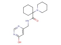 N-[(6-hydroxypyrimidin-4-yl)methyl]-1-piperidin-1-ylcyclohexanecarboxamide