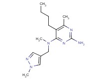 5-butyl-N~4~,6-dimethyl-N~4~-[(1-methyl-1H-pyrazol-4-yl)methyl]pyrimidine-2,4-diamine